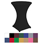 Bar Height Spandex Table Covers Hide Unsightly Surfaces Bar height spandex table covers with fitted appearance