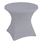 These Stretch Polyester Tablecloths Are Perfect for Corporate Networking and Cocktail Hour Stretch polyester tablecloths with 31 inch wide round design
