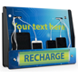 Wall Mount Device Recharge Station for High Traffic Environments Wall Mount Device Recharge Station with UV Printed Visuals