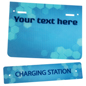 Replacement “Charging Station” Graphic for Brand Recognition Replacement “Charging Station” Graphic with Custom Message