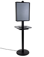 Poster frame wireless charging station table holds (2) 22 x 28 posters
