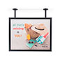 Snap Open 2-Post Flange Ceiling Graphic Sign Hanger 2-post flange ceiling graphic sign hanger poster holder