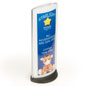 Plastic Display - 2 Sided Convex Tower plastic sign display for a restaurant