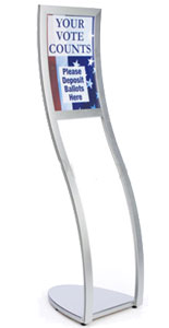 Sign Frames: Feature Upscale Curved Design sign frames