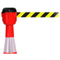 Cone Mounted Retractable Barrier, Fits Most Fixtures Cone Mounted Retractable Barrier, Nylon Belt