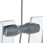 Dual Cable Clamp for Hanging Panels dual cable clamp