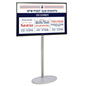 Digital Signage with Stand and Three HDMI Ports Digital signage with stand includes four cable management clips and 49 inch tv