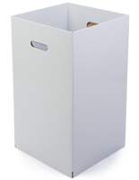 Cardboard Trash Can Used at Trade Shows Cardboard Trash Can - Set of 6