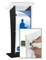 Custom UV printing creates stylish branded podiums Custom Podiums