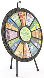 These prize wheels are adjustable and customizable to match any event Prize wheels and trade show games