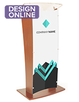 Customized Public Speaking Lectern with Branding