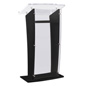 Public Speaking Stand Black Acrylic Public Speaking Stand
