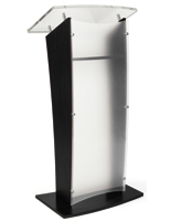 Black Frosted Acrylic Public Speaking Stand