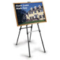 Aluminum Easel: Black w/ Telescoping Legs aluminum easel