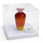 Museum-Style Counter Box with White Base Vase Inside Museum-Style Counter Box