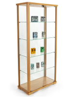 31.5-inch wide hornbeam 69-inch tall glass display cabinet