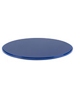 12" blue display base for DCR round cases with grooved edge