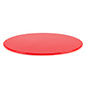 This DCR Series 16″ Diameter Red Lucite Display Base Will Add a Touch of Color to Your Sport Showcases DCR series 16" diameter red lucite display base is 0.5" thick