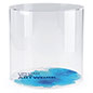 Plastic Cylinder Display Case with Printed Base - Perfect for Museums Brandable plastic cylinder display case with printed base