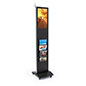 Magazine Rack Digital Signage Sturdy Locking Wheel Base Magazine rack digital display system with modern design