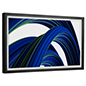 32” Non-Touch NFT Display w/ Wood Frame, Auto-Rotating, Wall Mounted - Black/Natural Digital NFT frame with 32.6 inch height