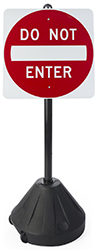 Manage Vehicle Traffic with a Do Not Enter Outdoor Sign Stand do not enter outdoor sign stand