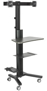 double screen tv floor stand for trade shows led tv floor stands