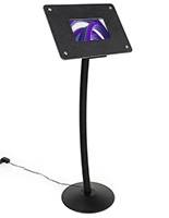 Small digital display stand with user friendly plug n play capabilities