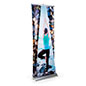 Easily Portable Dual Layer 3D Roller Banner Display Dual layer 3D roller banner display has design that is easily portable