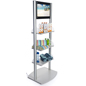 Merchandising Shelves with Digital Sign and Anodized Finish Merchandising Shelves with Digital Sign and LCD Panel