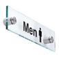 “Men” Bathroom Sign Great for Schools “Men” Bathroom Sign with 1" Standoffs