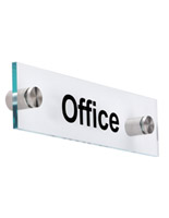 Acrylic Office Room Signs, 8" Wide