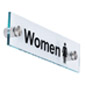 “Women” Bathroom Sign for Hotels “Women” Bathroom Sign, Clear