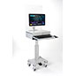 Medical Computer Workstation with Protective Barrier – Perfect for Creating a Safe Environment Medical computer workstation with protective barrier and locking drawer