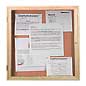 36" x 36" Enclosed Tack Board Oak Frame tack board