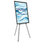 Black Easel Stand with 36” x 48” Snap Frame for Trade Show Promotions Black Easel Stand with 36” x 48” Snap Frame with Plastic Graphics Protector