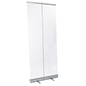 This Transparent Protective Roller Banner Is Easy to Set Up and Breakdown Transparent protective roller banner with polyester film and aluminum base