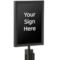 Black 11” x 14” Stanchion Sign Frame with Anti-Glare Lenses Black 11” x 14” Stanchion Sign Frame