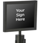 11” x 8.5” Stanchion Sign Holder for Crowd Control 11” x 8.5” Stanchion Sign Holder