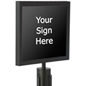 14” x 11” Stanchion Sign Holder with Two Anti-Glare Inserts 14” x 11” Stanchion Sign Holder