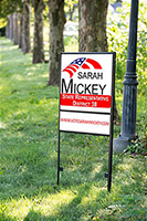 Promote your candidate with a custom printed yard sign Election Supplies and Viting Equipment Yard Sign
