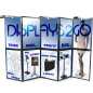 Folding Board Featuring 10 Custom Printed Panels & Lights Hook and Loop Folding Board with Prints and Halogen Lights