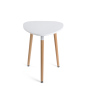 Low Modern Triangle Accent Table has MDF Top for Worry-Free Maintenance White low modern triangle accent table with 20 inch top