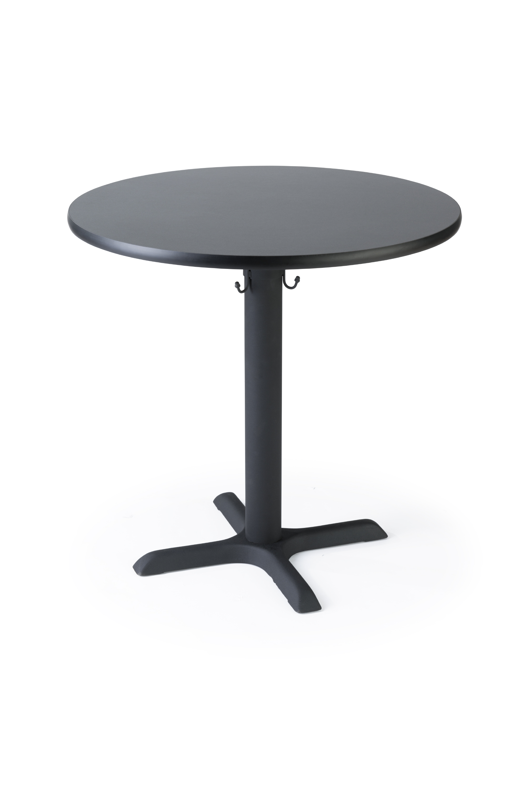 Round Restaurant Dining Table W H Black W Bag Hooks