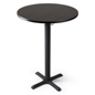 Round Top Standing Bar Table Fits in Well with Many Furniture Arrangements Standing bar table with durable top