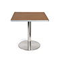 Dining Height Breakroom Café Table with Modern Styling Dining height breakroom café table with steel base