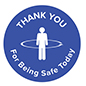 "Be Well" Social Distancing Vinyl Graphics - Perfect for Bakeries and Retail Shops High quality "Be well" social distancing vinyl graphics