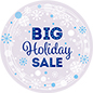 36" x 36" Round "Holiday Sale" Floor Decal for Outdoor Use 36" x 36" round "Holiday Sale" floor decal for retail environments