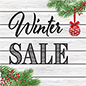 48" x 48" Square "Winter Sale" Floor Decal with Non-Skid Texture 48" x 48" square "Winter Sale" floor decal with textured upper