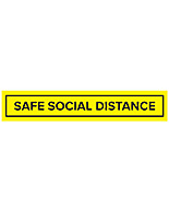 Pre-Printed Physical distance floor sticker
